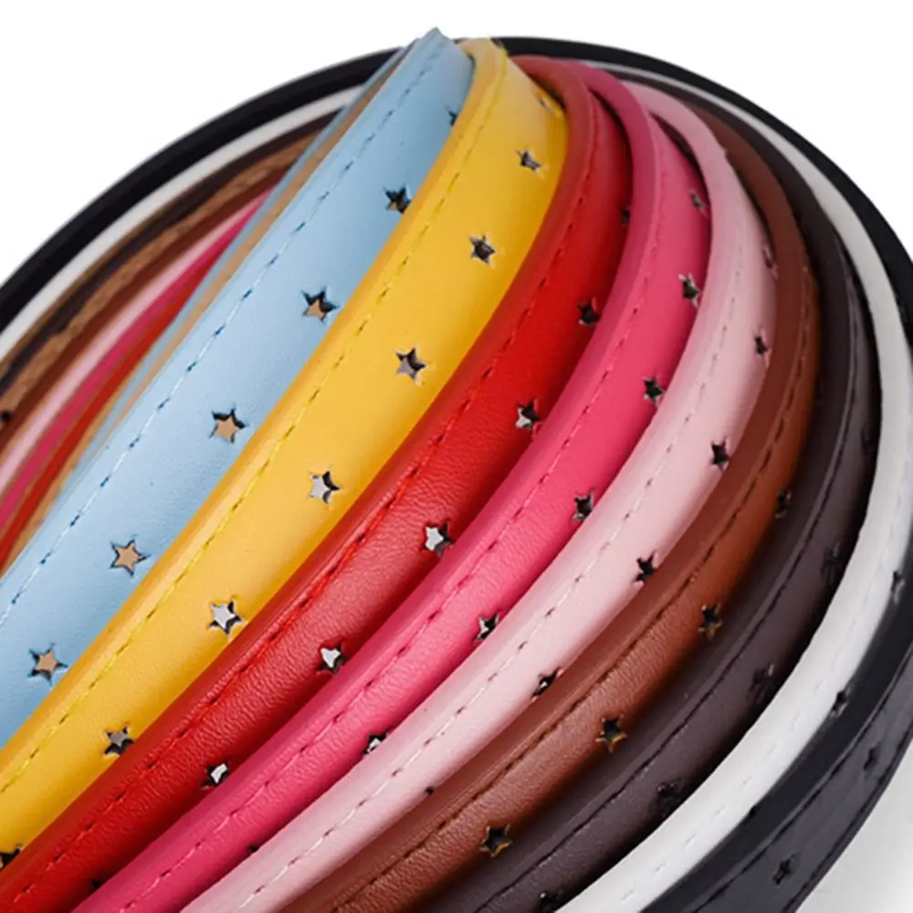 Fashion Five Pointed Star Buckle Belts Leather Belt Waist Accessories Thin Belt Adjustable Dress Jeans Belts Waist Strap