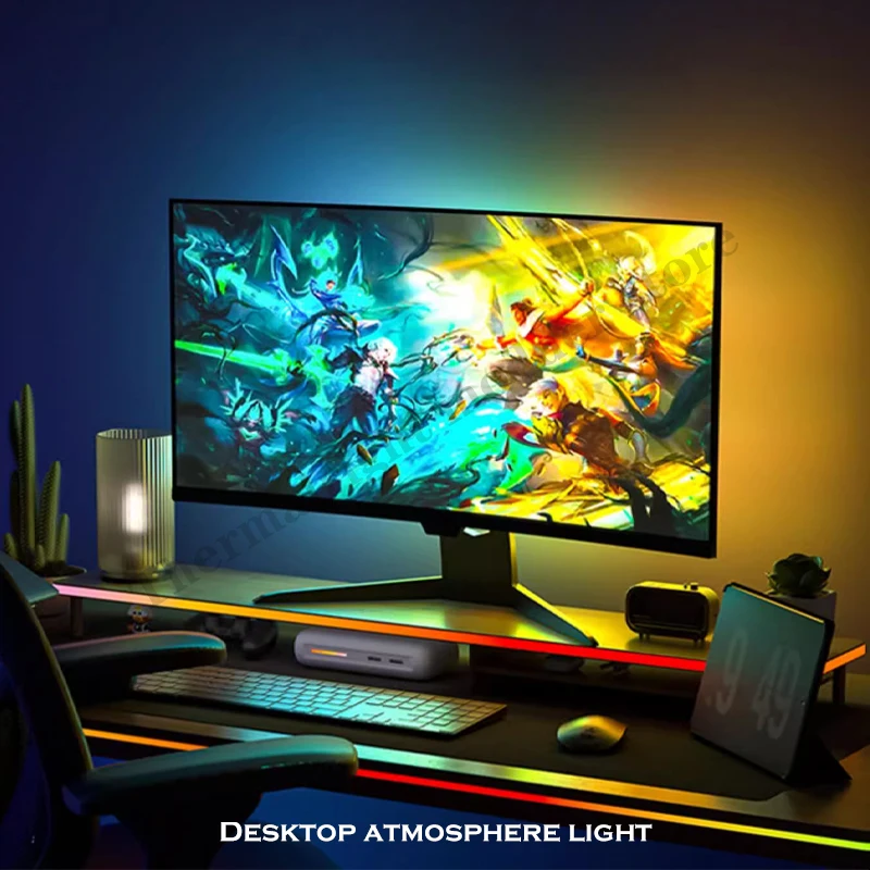 Skydimo Light Strip para Captação de Monitor de Mesa de Esportes Eletrônicos Tela do Computador Follow Spot Led Rgb Usb 12 m 16 m 2m - Imagem 4