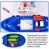 Baby Electric Marine Rescue Boat Toy Fire-fighting Boat Speedboat Toy with Light and Sound Light Up Toys for Kids Swimming 5