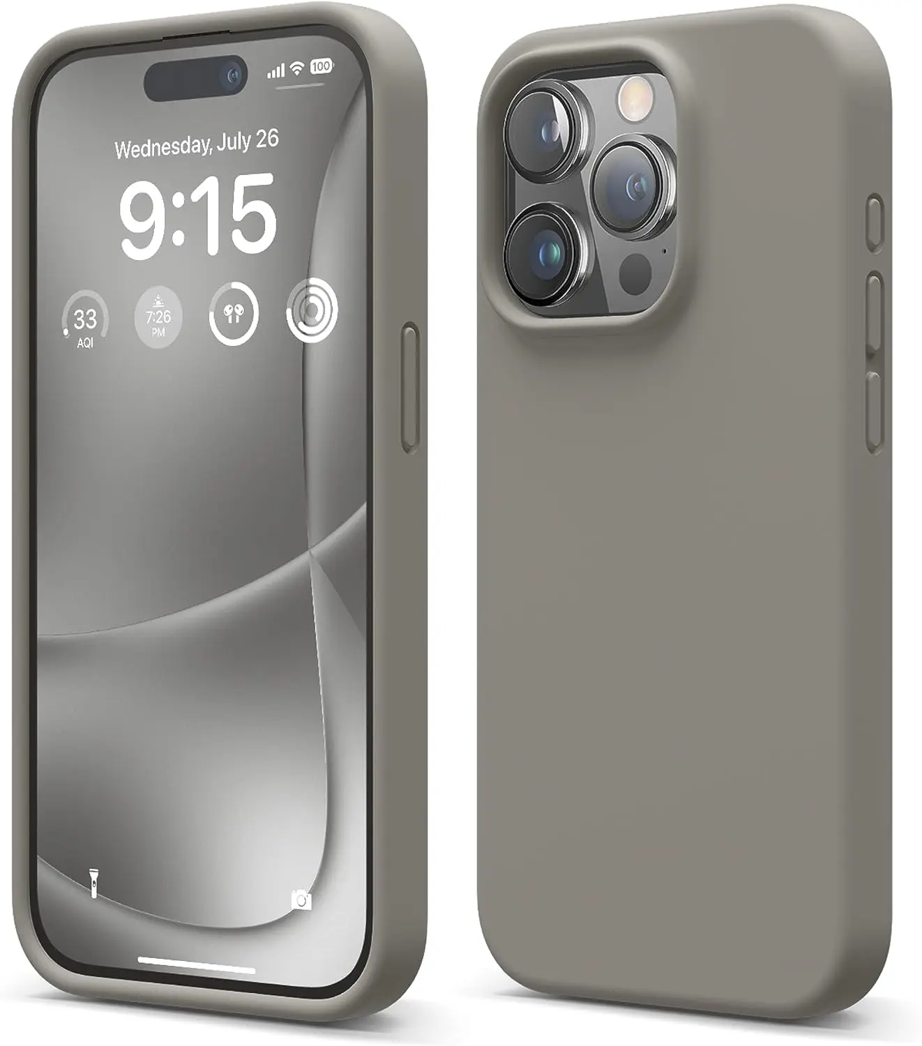 Premium Liquid Silicone Shockproof Protective Phone Case with Microfiber Lining