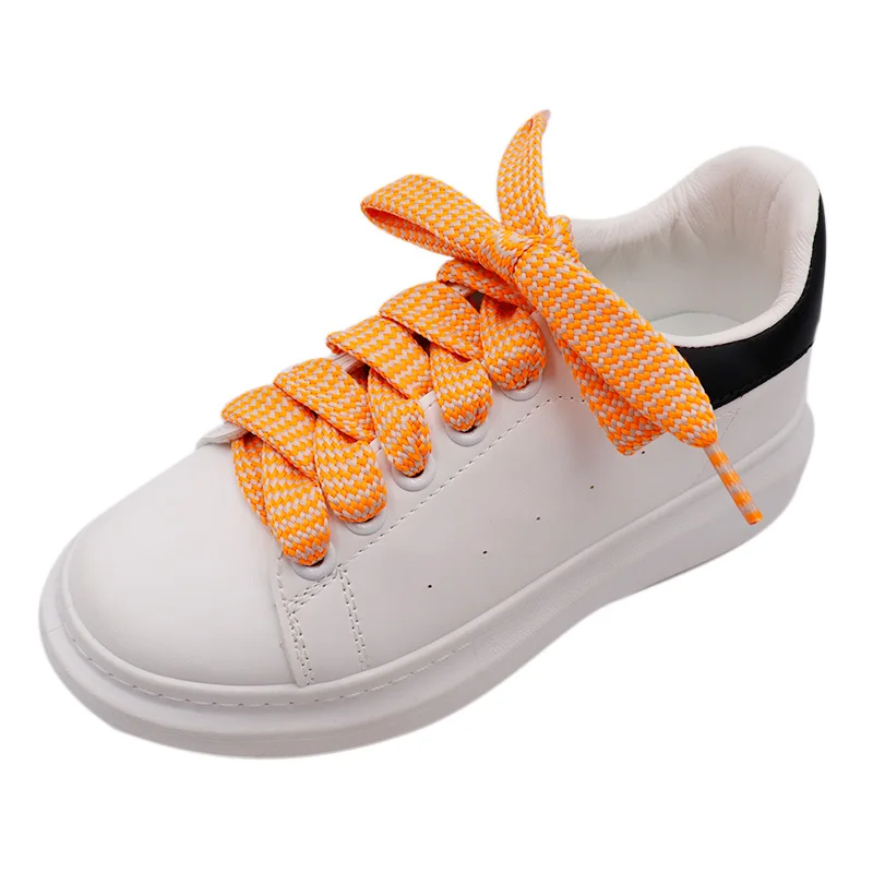 Weiou Lacet Clothing 18MM Machine Weaving Tape Solid Fatlace With Light Apricot Color Mixed Cordon 0.7