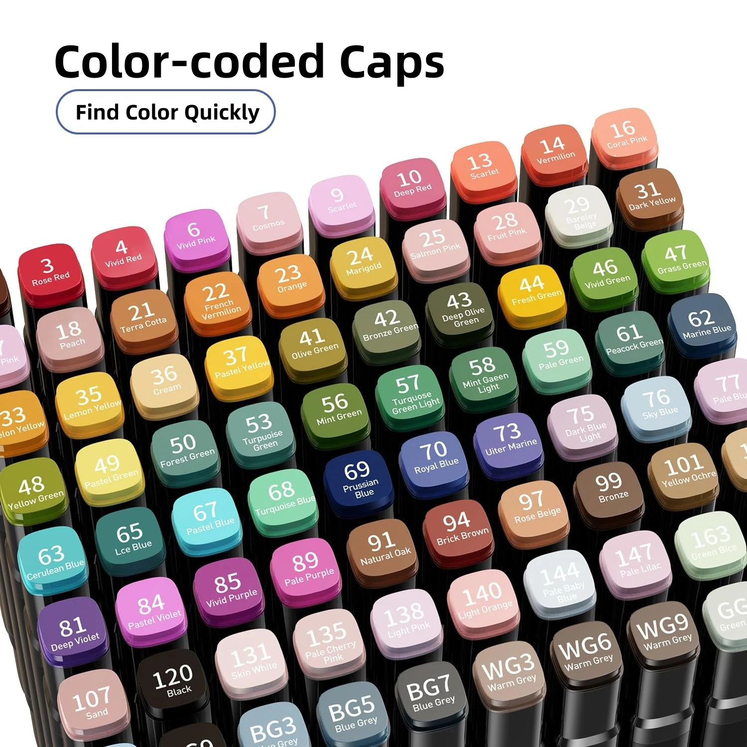 Art Markers 24-80 Colors Marker Pen Set Alcohol Based Double Headed Coloring Sketching Graffiti Manga