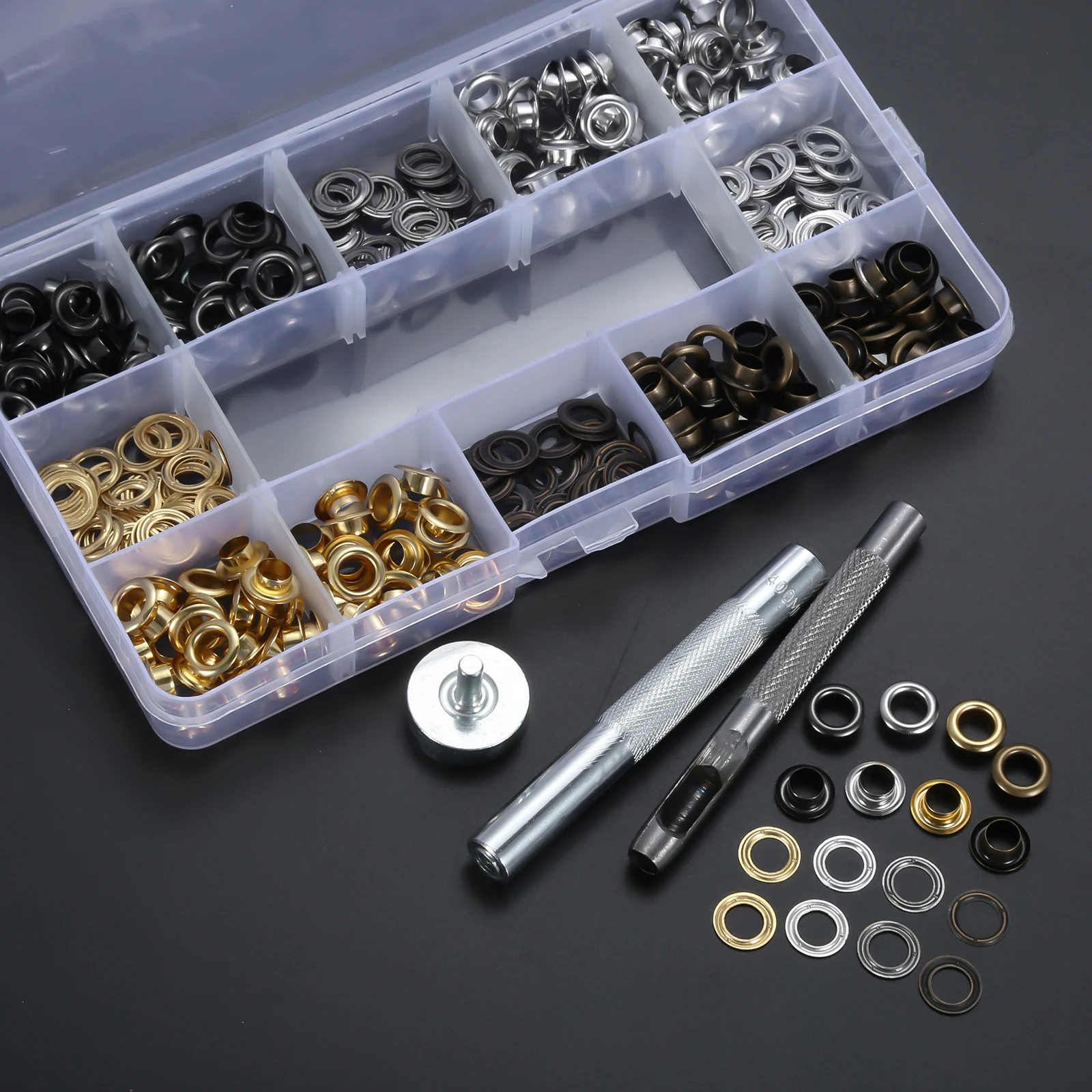 1/4 Inch Grommet Kit 200 Sets Grommets Eyelets with India