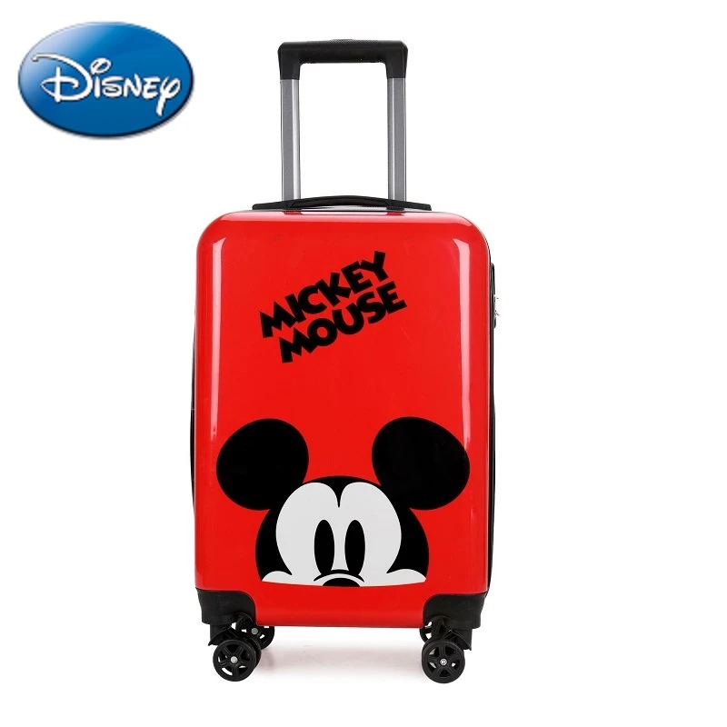 extraño Agresivo apasionado Disney maleta de viaje para niños, maleta con ruedas de Mickey, equipaje  rodante| | - AliExpress