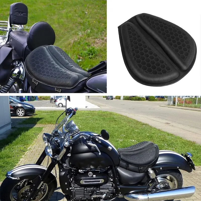 Antideslizante cómodo cojín para asiento de motocicleta funda de asiento  accesorios de moto Gel panal – Los mejores productos en la tienda online  Joom Geek