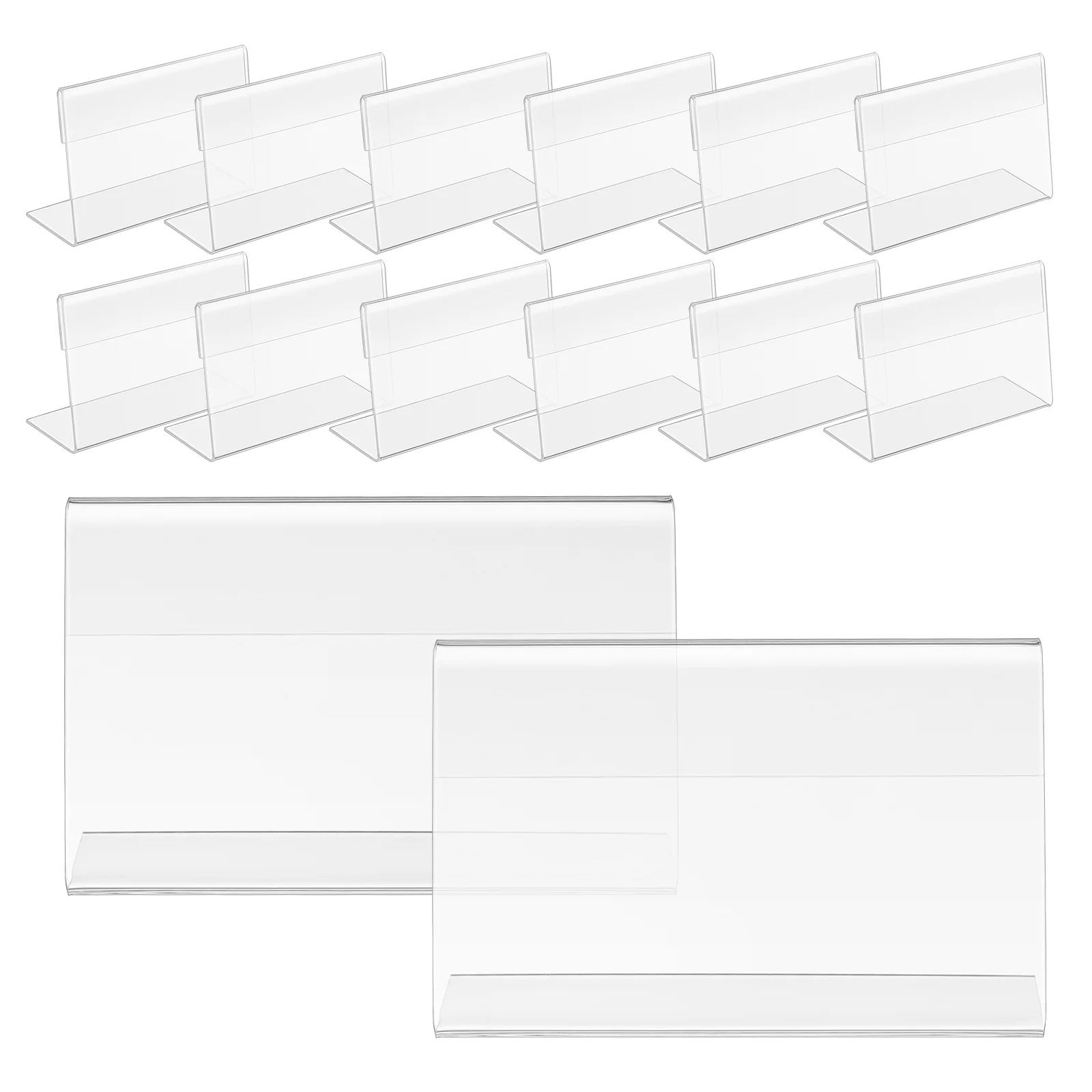 30pcs 테이블 로그인 홀더 명확한 가격 레이블 홀더 슈퍼마켓 선반 레이블 홀더 결혼식 파티에 대 한 이름 카드 디스플레이 홀더