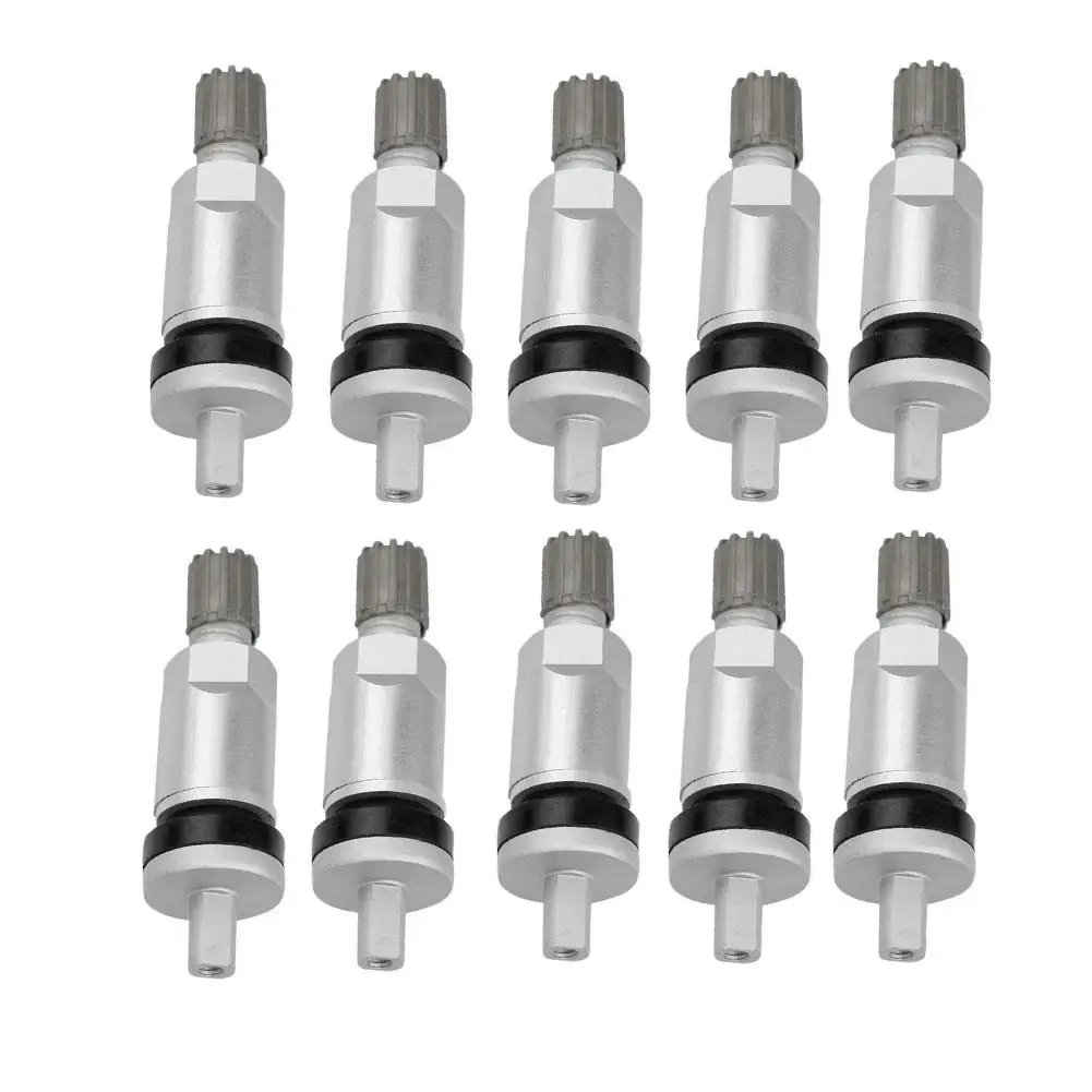 10 Pcs Car Valve Tire Pressure Monitoring Valve Auto Aluminum Alloy Nozzle Tpms Measuring Parts Dropshipping