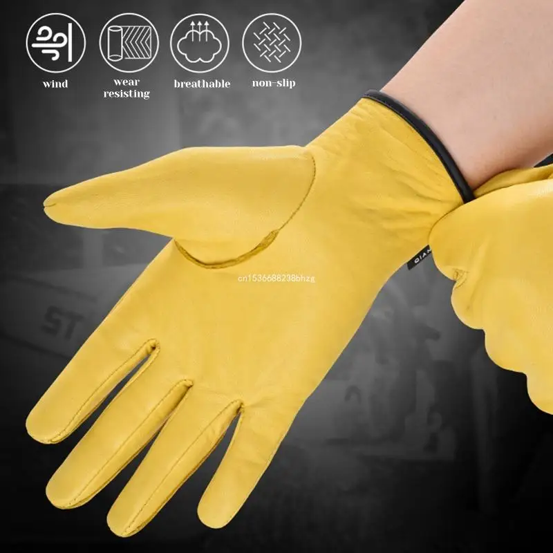 Leather Gardening Gloves for Women & Men Thorn Resistant Heavy Duty Breathable Garden work gloves,gardening gloves,women gloves