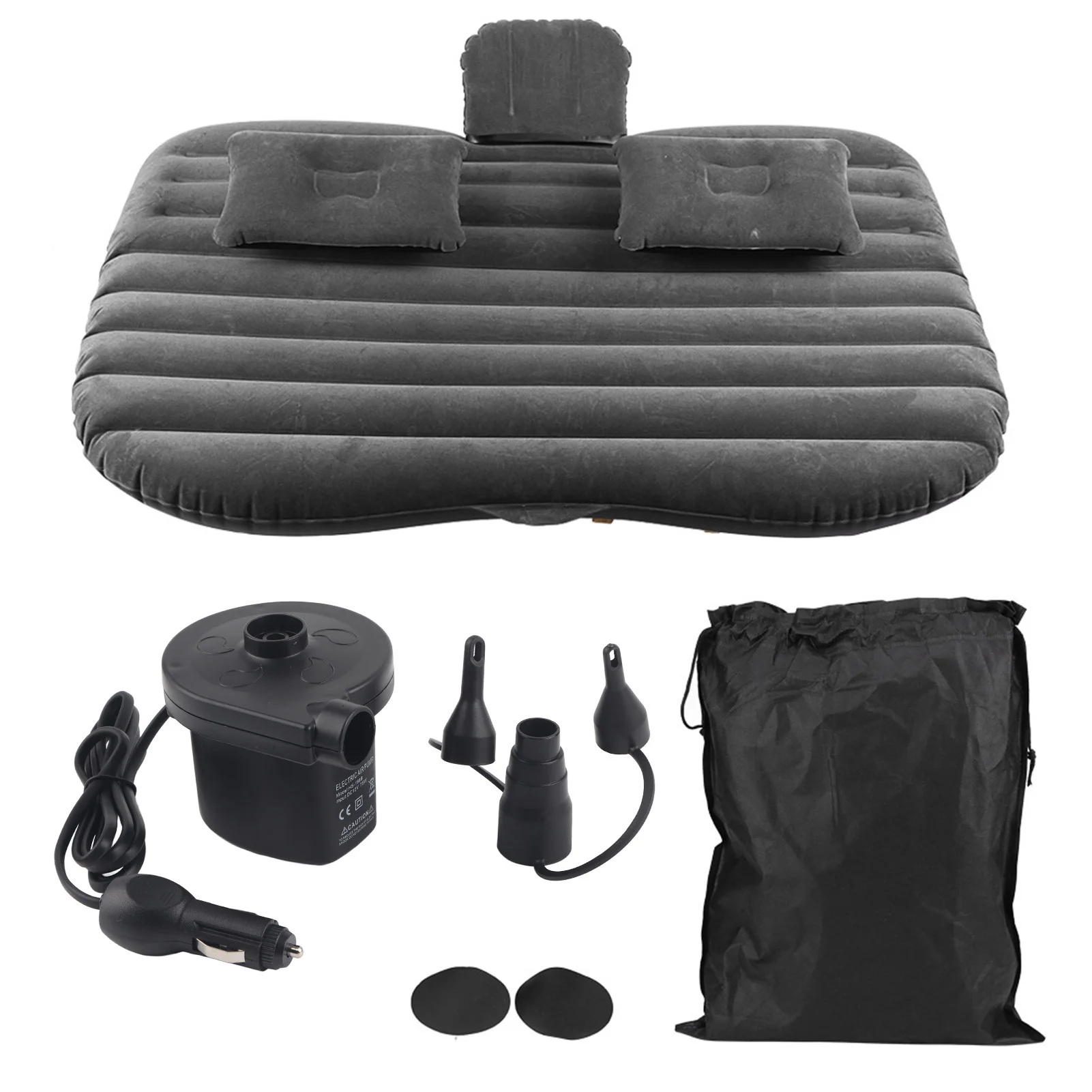 Car Back Seat Inflatable Mattress Upgraded Thickened Air Bed with Electric Pump 2 Pillows Universal Fit Camping/Travel/Rest