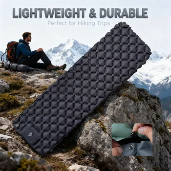 TARKA Inflatable Mattress Camping Mats,  Novelty Ultralight Sleeping Pad Air Cushion No-Pillow Air mattress for Tent Picnic
