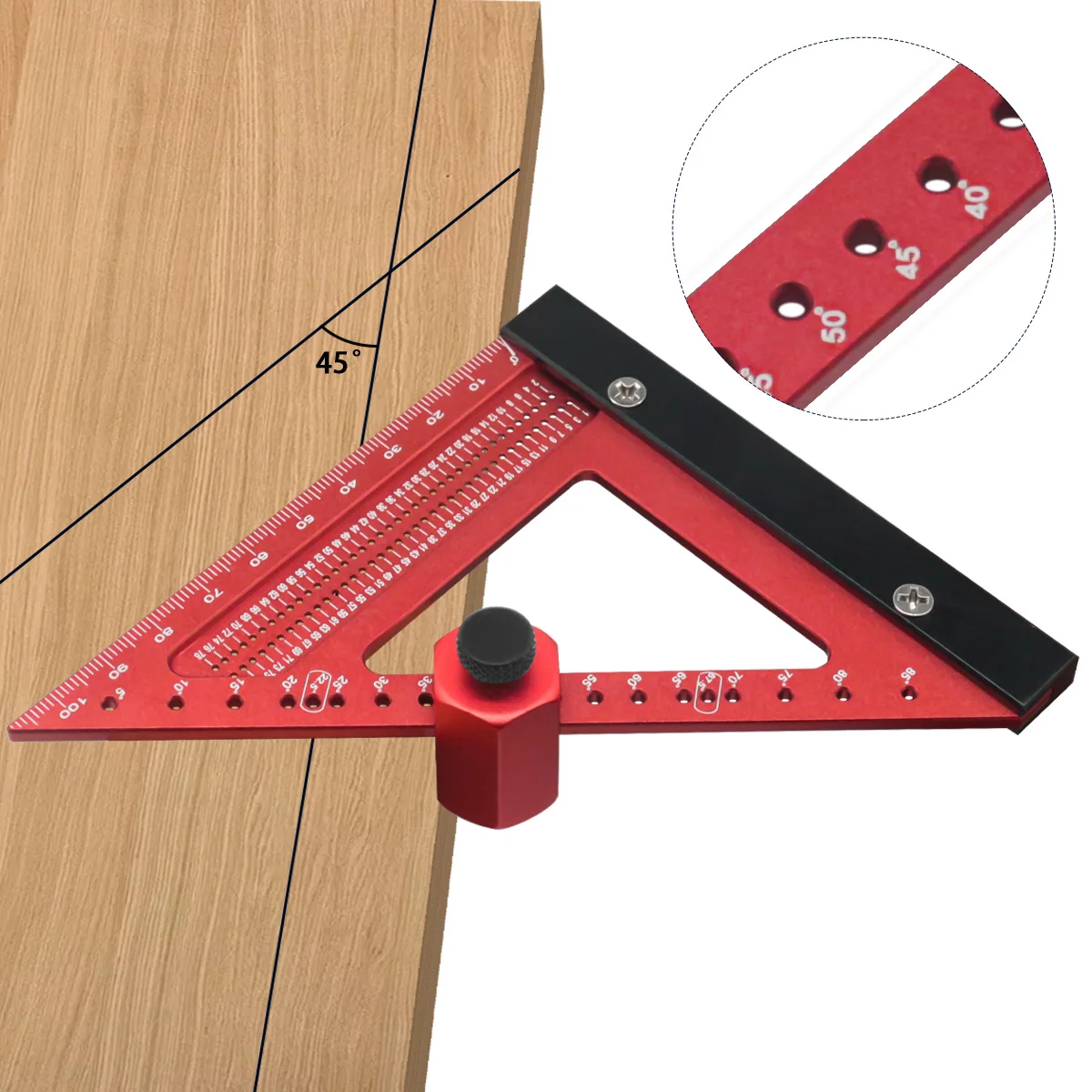 Woodworking Square Tool Carpenter Layout Aluminium Adjustable Combination  Square Set Metal Carpentry Triangle Ruler - AliExpress