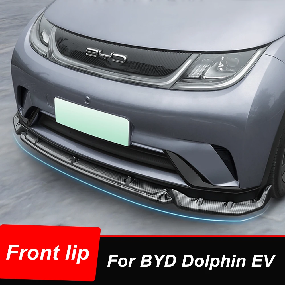 

Для BYD Dolphin EV 2023-2024 автомобильный передний бампер, губа, спойлер, сплиттер, диффузор, комплект корпуса, защитный чехол, дефлектор, аксессуары