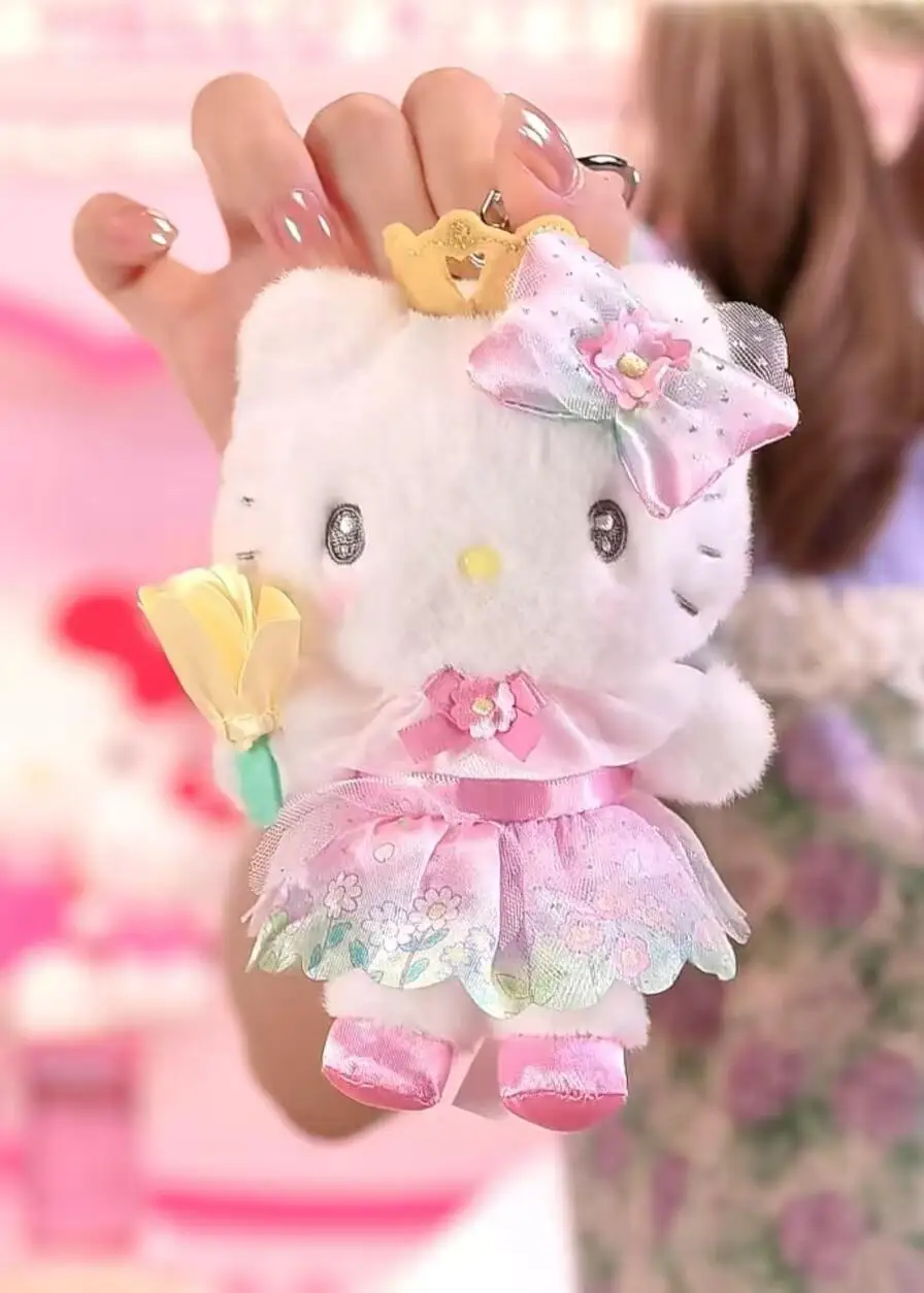 新しいサンリオ花の妖精シリーズハローキティぬいぐるみキーホルダー