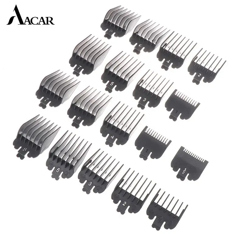 8/10Pcs T9 Universal 1.5/3/4.5/6/10/13/16/19/22/25mm Hair Trimmer Clipper Limit Comb Guide Sets Limit Calipers Tools 2
