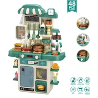 The kitchen table pretends to play with children's kitchen toy sets 1