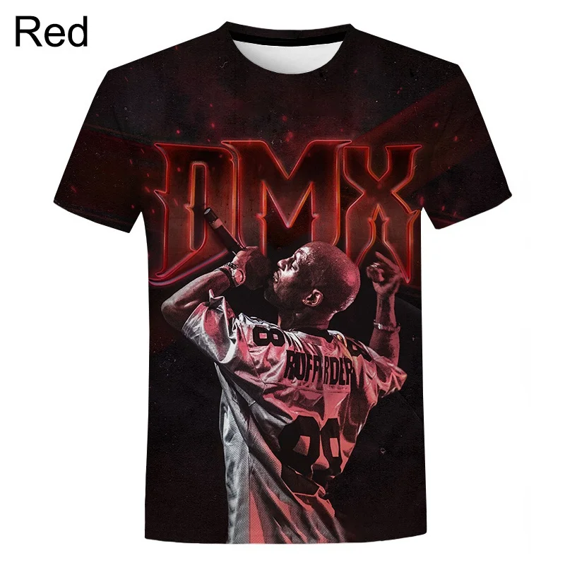 

New 3D Rapper DMX Dark Man X Printing T Shirt Rapper Graphic T-shirts For Men Kids Fashion Cool Short Sleeves Harajuku Tops Tees