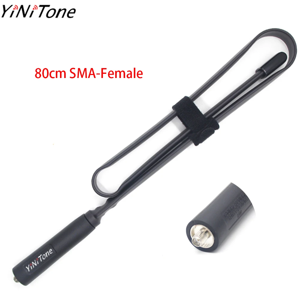 72cm CS Tactical Antenna Foldable SMA Female Dual Band VHF/UHF For Baofeng UV-82 UV-5R UV5R BF-888S AR-F8 walkie talkie