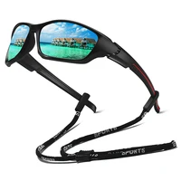 Lunettes de soleil de sport avec chaîne pour hommes et femmes, idéales pour la course, l'alpinisme, la pêche, la conduite et les activités de plein air – Lunettes de protection de sécurité 2