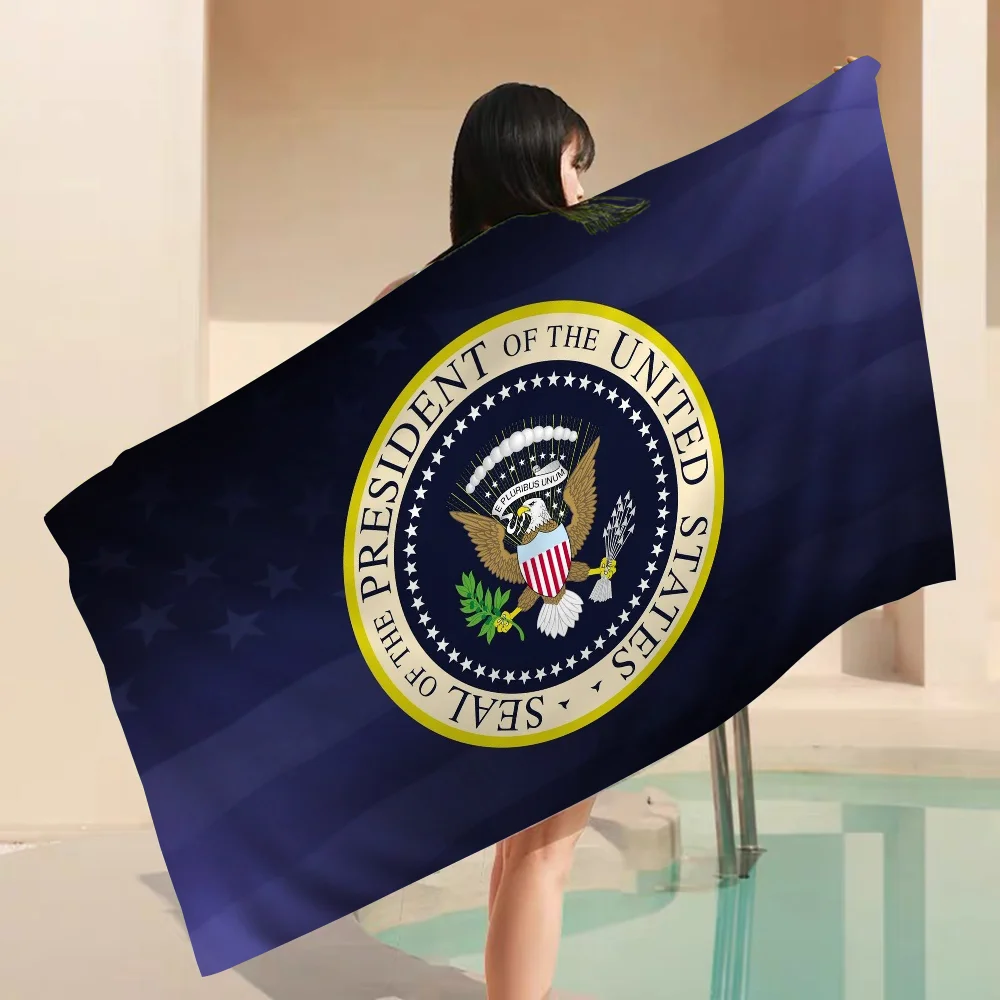 Seal Of The President Of The United States Towel Microfiber Beach Towel Absorbent Quick dry Soft Yoga Swimming Resort Mountain