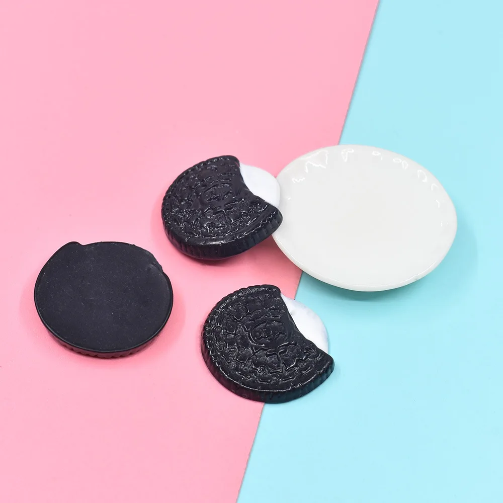 Slime Kit 8Pcs/Lot Chocolate Chip Cookies Polymer Slime Charms Modeling Clay DIY Kit Accesorios Box Toy For Children slime supplies,modelling clay