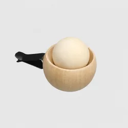 Compact Wooden Essential Oil Diffuser - Natural Fragrance Egg - Shaped Design (Log - 1pc)