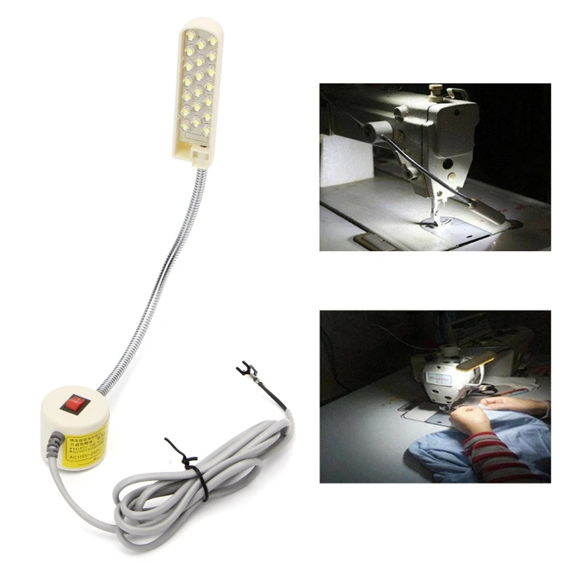 재봉틀 20 LED 마그네틱베이스 유연한 장착 조명, 램프 220V