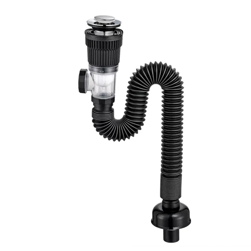 Flip-Top Gootsteen Afvoer Intrekbaar Deodorisatiefilter Flexibele Downspout Badkamer Gootsteen Anti Verstopping Keuken Accessoir sink filter,kitchen sink filter,sink strainer,kitchen sink strainer