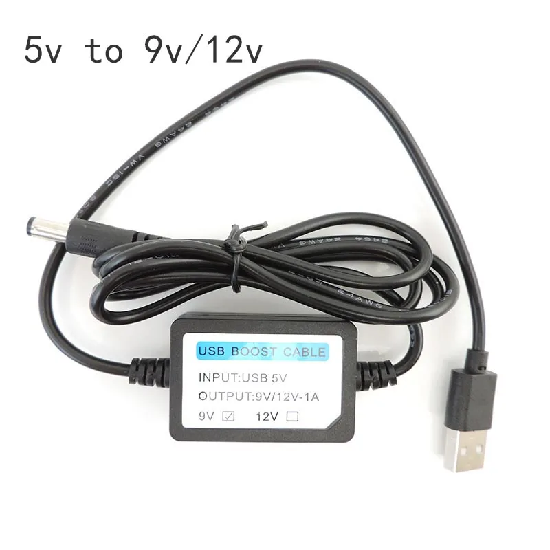 

USB DC 5V to 9V/12V 1A 1000ma 5.5mm x2.1mm Step UP Module Converter Adapter USB Charge Power Boost cord cable wire for powerbank