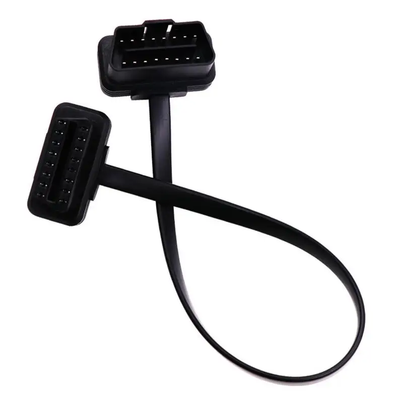 

Car Computer OBD2 Splitter Extension 16Pin Male To Female Dual Connector Flat Thin As Noodle Easy To Plug And Unplug Car Cables