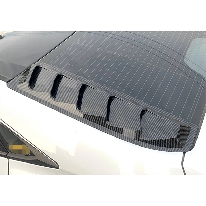 

Car Carbon Fiber ABS Window Louvers Shutters Cover For Honda Civic Sedan 2016-2020