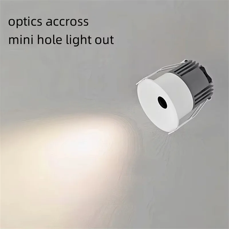 Led downlight Mini recessed COB 5W-12W Dimmable 110V 220V 24&deg;/38&deg; Small Hole LED Spotlight for Interior