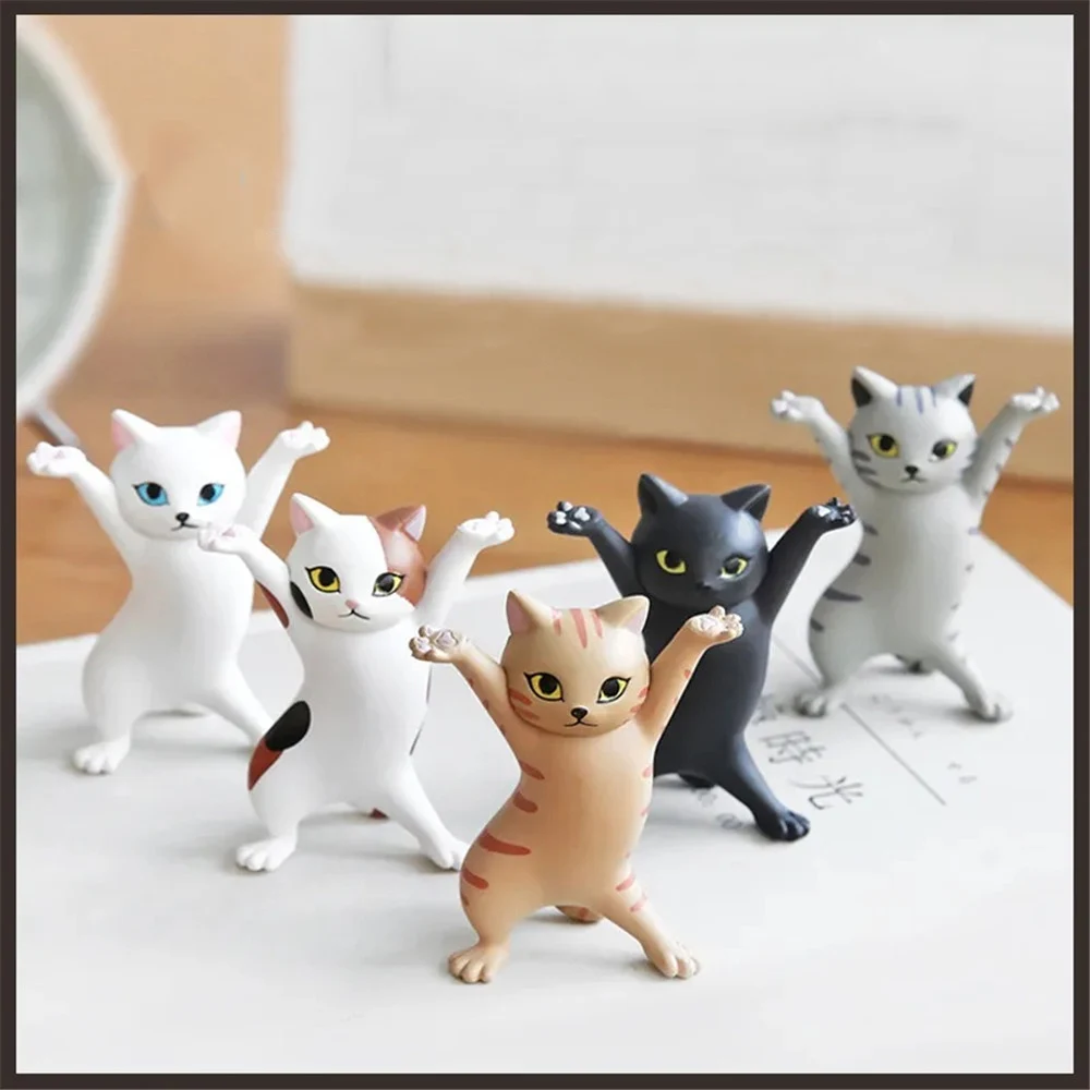 Cat Pen Holder Cute Cartoon Dancing Kawaii Desptop Holder Home
