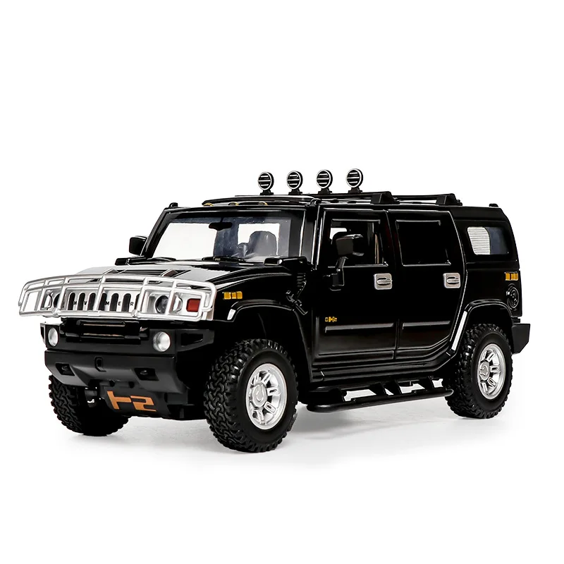 1/24 Scale Hummer H2 Off-road Armored Vehicle Alloy Model