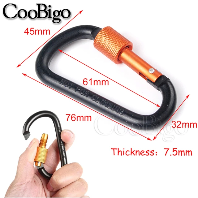 Carabiner Keyring Metal Car Keychain D-Clip Carabiner Small Key Holder  Carabiner Key Ring Climbing Accessories - AliExpress