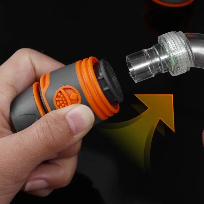 1-6PCS Garden Hose Adapter 1/2" Hose Quick Connectors ABS Water Pipe Double Joint Tap Water Gun Coupler Watering Pipe Fittings