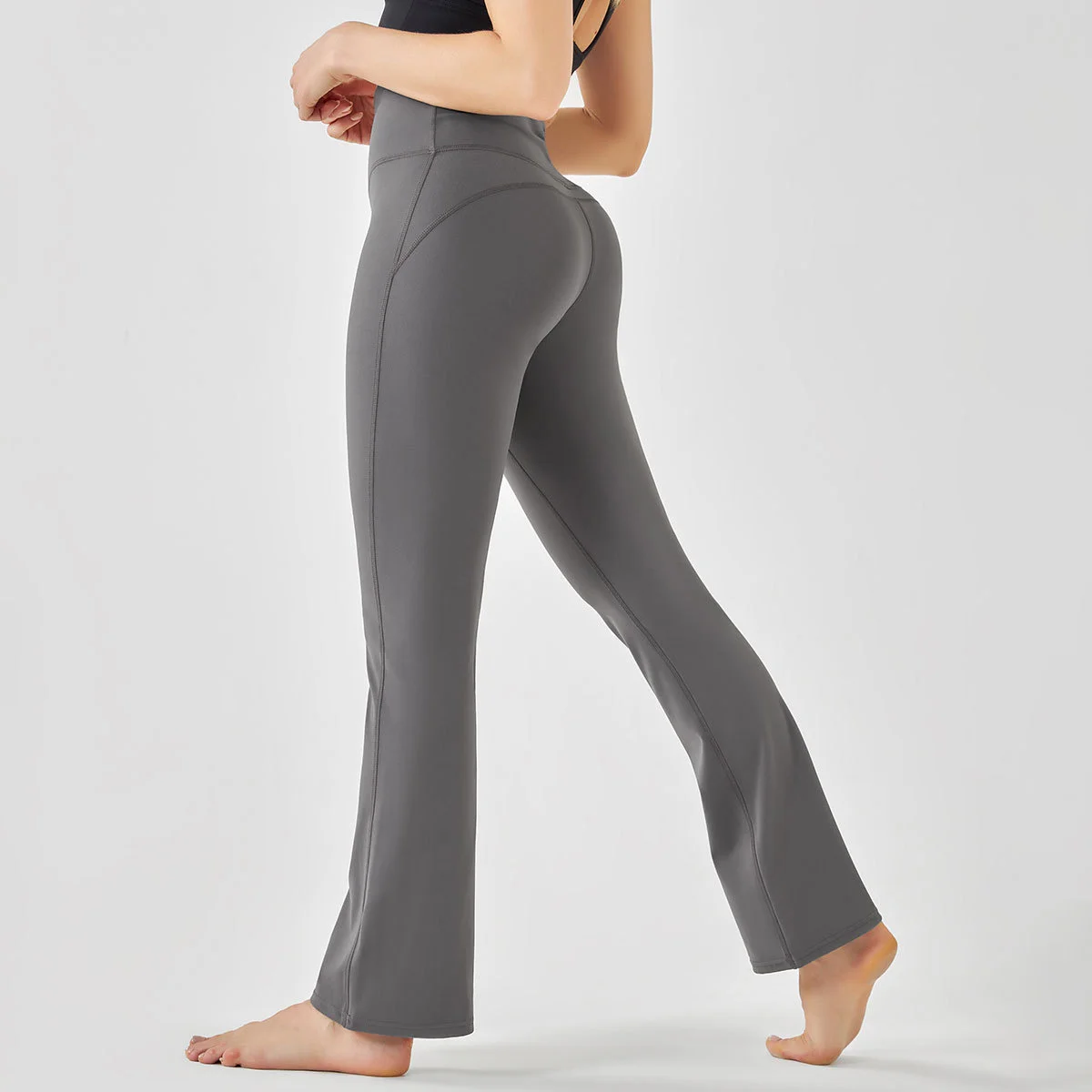 

Yoga Clothes Women Flared Pants Long High-waisted Tight-fitting Figure Sports Elastic Slim Dance Curve Yoga Trousers