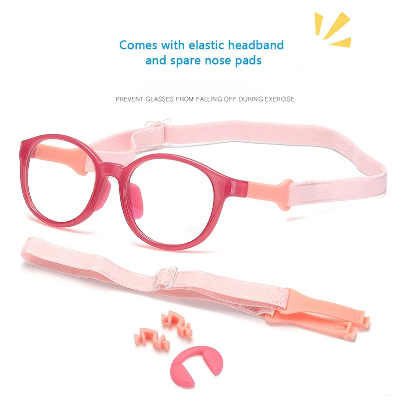 Anti Blue Light Glasses Zilead Kids Computer Glasses Anti Blue Light Blocking Sports Non-slip Goggles Silicone Frame Eyeglasses Child Boys Girls Eyewear