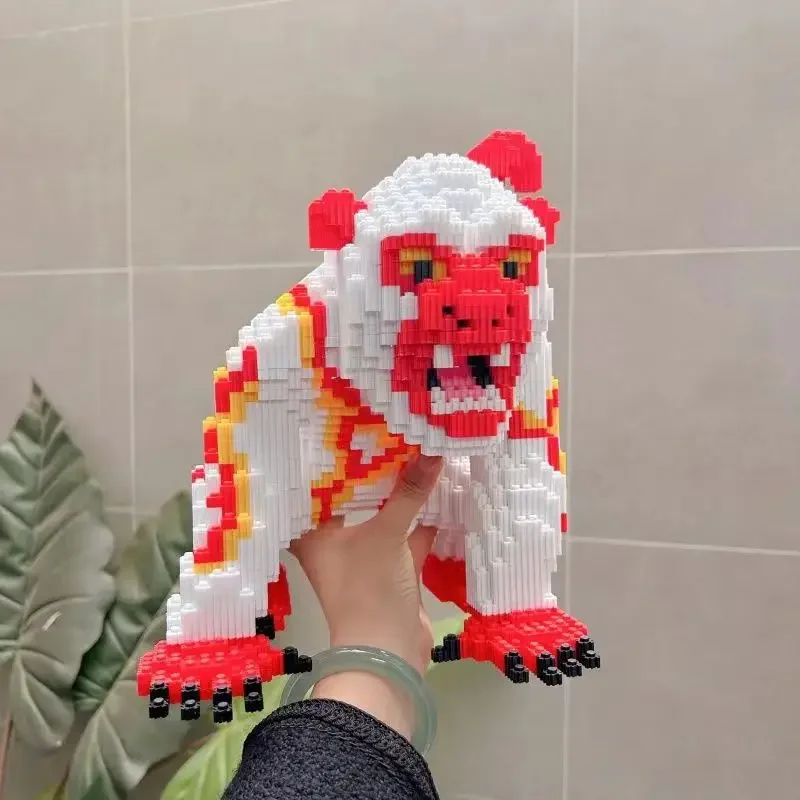 37CM 새로운 Ruishou Baize 중국 스타일 빌딩 블록 작은 입자 성인 조립 3D 퍼즐 장식품
