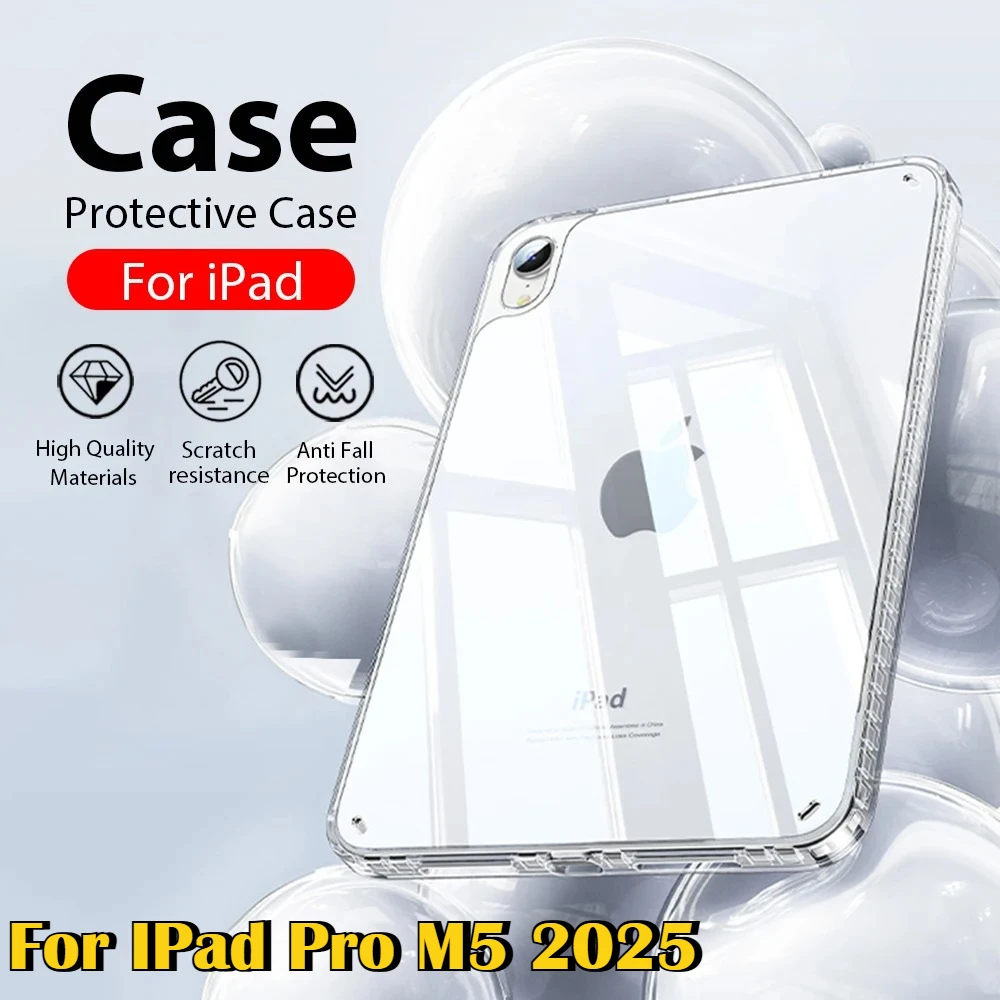 Crystal-Clear Four-Corner Airbag Shockproof Tablet Case