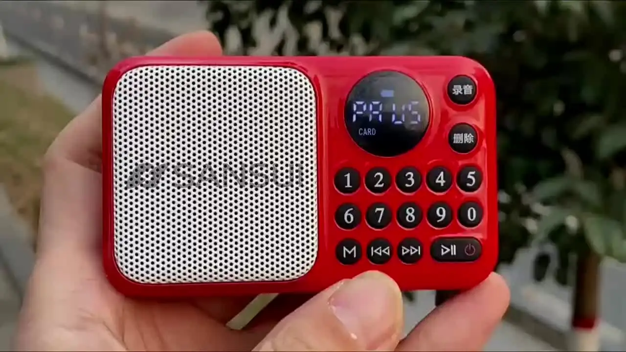 SANSUI U1 FM Portable Radio Pocket Radio Rechargeable with Best