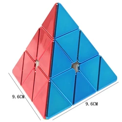 Shiny Pyramid Speed Cube Brain Teaser Educational Toy Gift (Shiny Pyramid Cube)