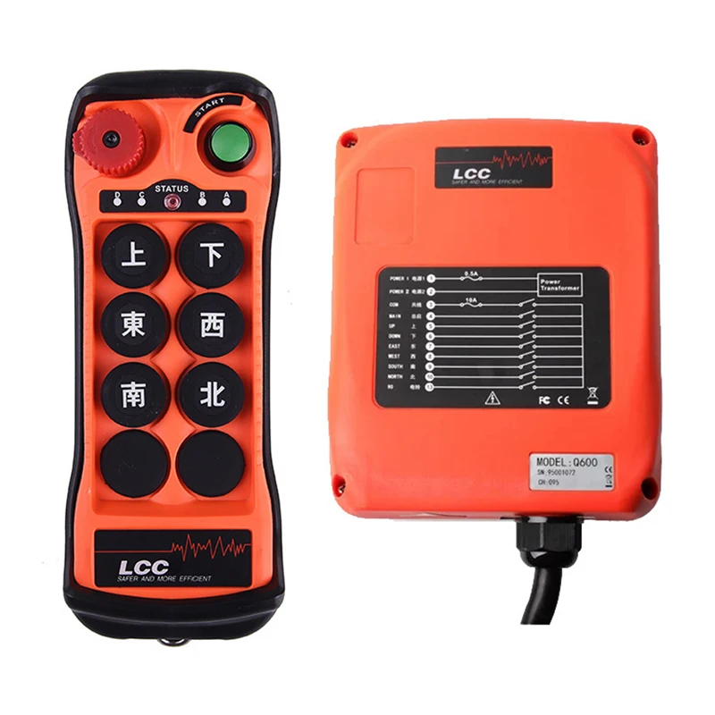 

Hot Sale UHF 18-65V Or 65-440V Fast Response Remote Control For Proportional Valve Bridge/Overhead Cranes Wireless Radio Control