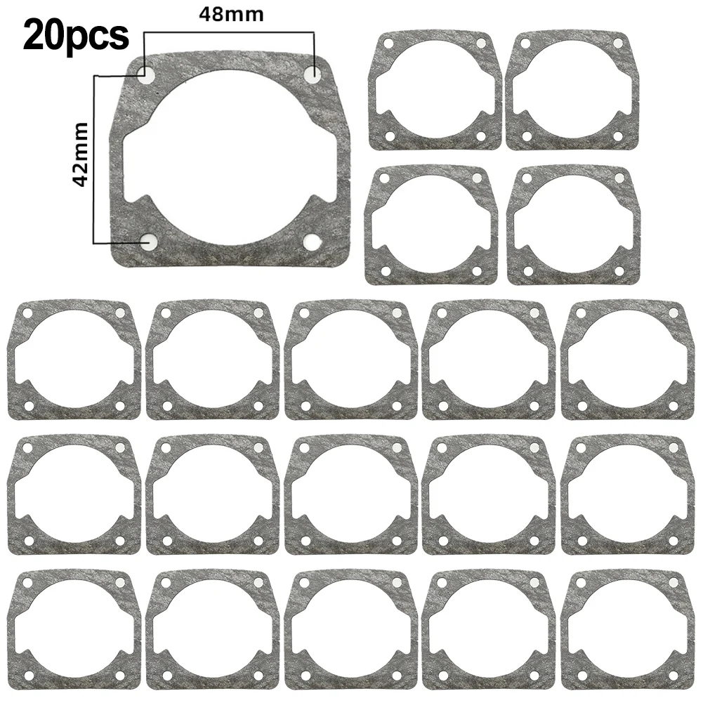 

20pcs Chainsaw Cylinder Gasket For 52/58/59/62cc Brush Cutter Grass Trimmer Chainsaw Accessories Garden Power Tools Part
