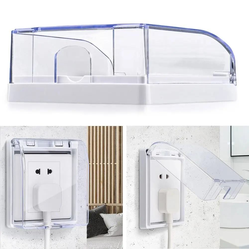 Splash-Proof Box Switch Protective Cover Kids Safety Power Outlet Socket Protector 86 Type Electric Plug Cover Home