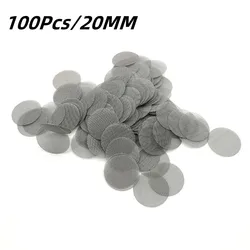 Stainless Steel Smoking Pipe Filter Screens - Tobacco Accessories (Available in Sets of 100 or 500) (100 Pcs for 20MM)