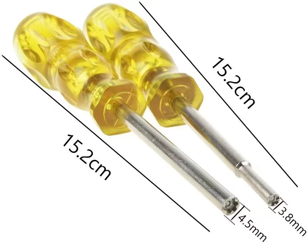 Long 3.8 + 4.5 Mm Screw Driver Security Screwdriver For Opens Nes Super