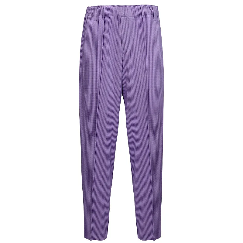 Pleats 2024 New Spring Men's Pleated Casual Pants Fashion Simple And Versatile Pleated Sports Pants Male Men Clothing 2