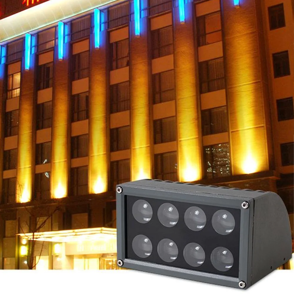 LED beam spotlight outdoor waterproof villa Roman column spotlight 24W hotel wall washer beam light