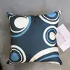 Modern Blue Geometric Linen Cushion Cover for Car Living Room Sofa Bedroom Home Decor, 40x40 45x45 50x50 60x60 Pillowcase 5