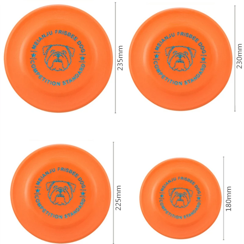 Standard Competition Pet Dog Flying Discs Funny Dog Toy Training Flying Discs Interactive Bite Resistant Silica Gel Soft Toys 6